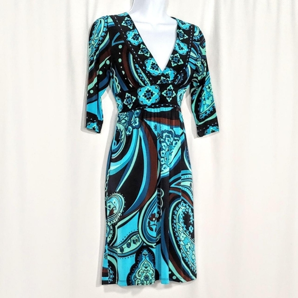 2000s vintage tie back midi dress - Picture 6 of 6